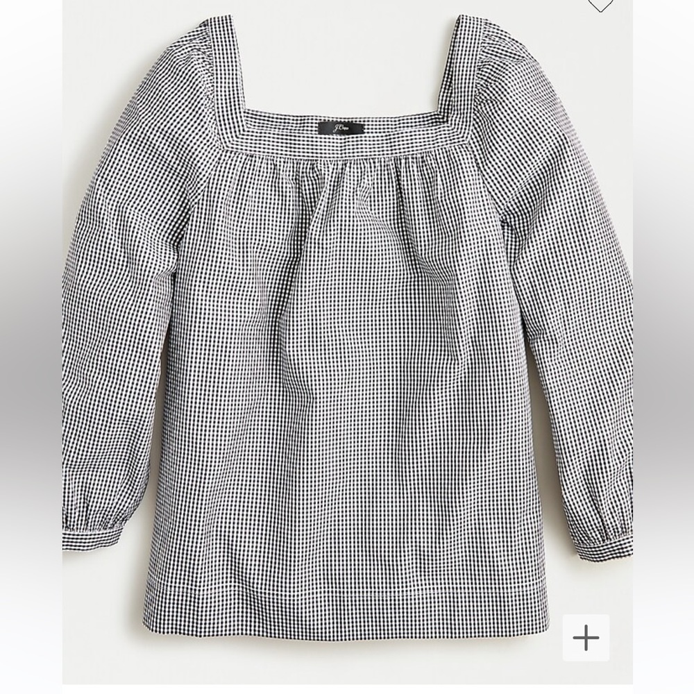 Penny top in gingham